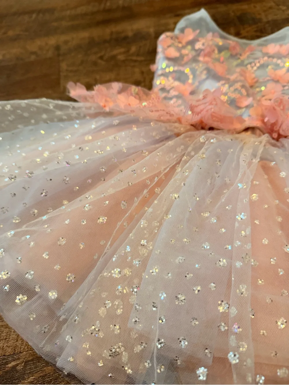 Weissman Girls Dance Costume Tutu Dress Sequin Floral Ballet Recital SC